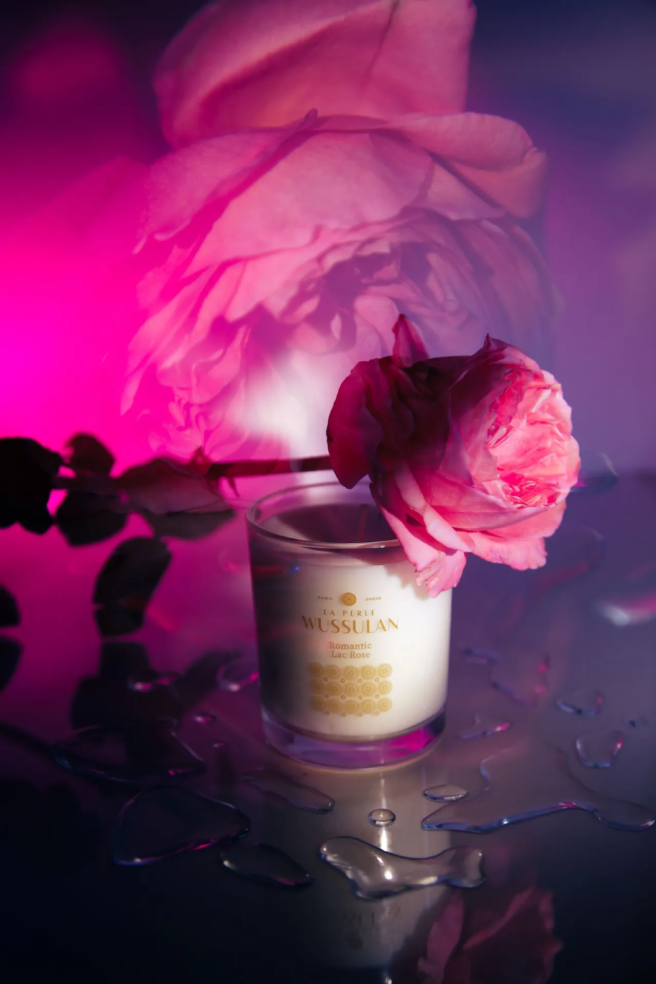 Bougie Romantic Lac Rose